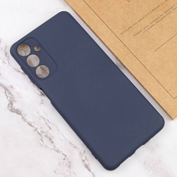 Чохол TPU GETMAN Liquid Silk Full Camera для Samsung Galaxy A24 4G Синій / Midnight Blue 354303 фото