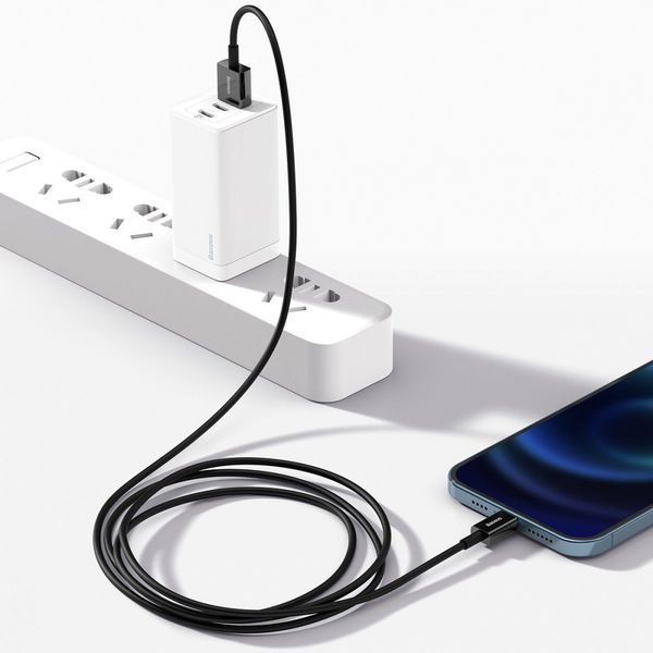 Кабель Baseus Superior Series Fast Charging Lightning 2.4A (1m) (CALYS-A01) Black 216452 фото