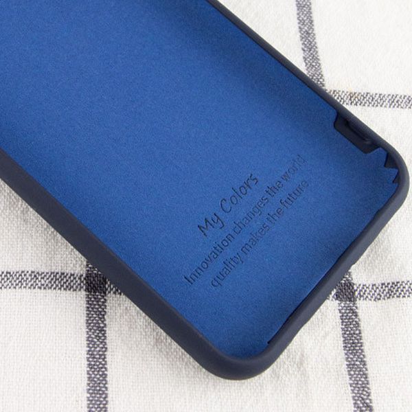 Чехол Silicone Cover My Color Full Protective (A) для Samsung Galaxy A02s Синий / Midnight blue 205288 фото