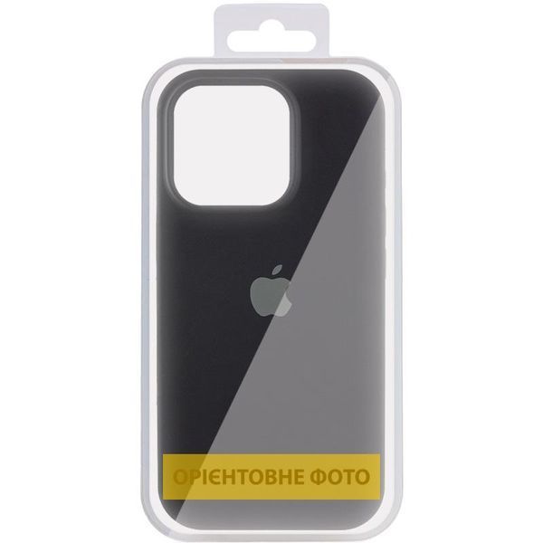 Чохол Silicone Case (AA) Logo with MagSafe для Apple iPhone 17 (6.3") Чорний / Black 402279 фото