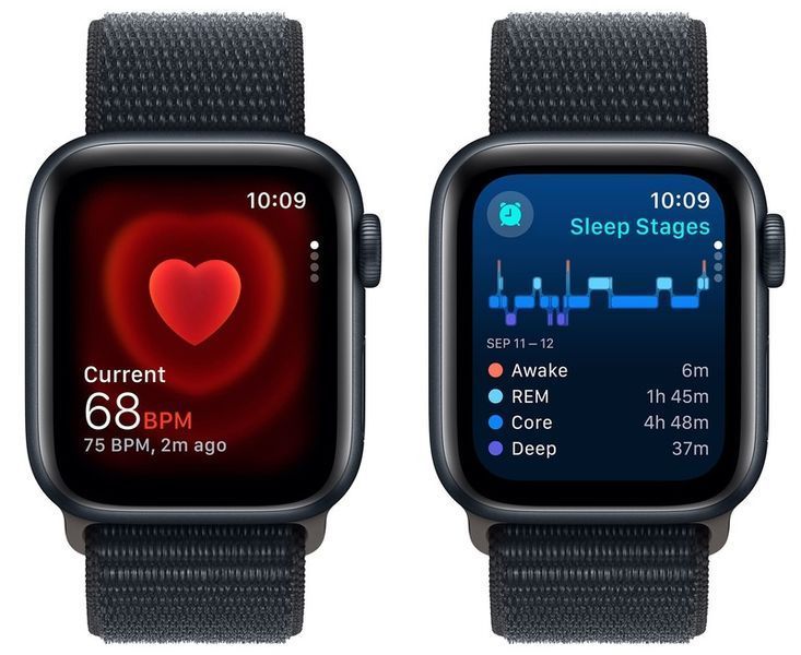 Смарт-годинник Apple Watch SE2 2023 40mm GPS Midnight Aluminum Case With Midnight Sport Loop MRE03 278290 фото