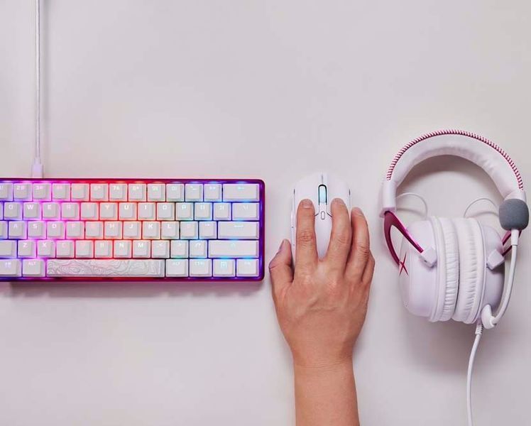 Миша HyperX Pulsefire Haste 2, RGB, USB-A/WL/BT, білий (6N0A9AA) 362925 фото