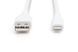 Кабель DIGITUS USB-A > Lightning заряджання/синхронізації, USB 2.0, 12W, силіконовий, 1м, білий (AK-600108-010-W) 363022 фото 4