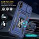 Ударостійкий чохол Camshield Army Ring для Apple iPhone X / XS (5.8") Синій / Navy 283600 фото 3