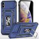 Ударостійкий чохол Camshield Army Ring для Apple iPhone X / XS (5.8") Синій / Navy 283600 фото 1