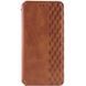 Шкіряний чохол книжка GETMAN Cubic (PU) для Samsung Galaxy S24+ Коричневий 326712 фото 1