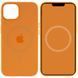 Чохол Silicone case (AAA) full with Magsafe and Animation для Apple iPhone 13 (6.1") Помаранчевий / Marigold 246199 фото 1