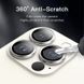 Захисне скло Metal Classic на камеру (у упак.) для Apple iPhone 14 Pro (6.1") / 14 Pro Max (6.7") Срібний / Silver 379447 фото 3