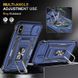 Ударостійкий чохол Camshield Army Ring для Apple iPhone X / XS (5.8") Синій / Navy 283600 фото 2