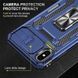 Ударостійкий чохол Camshield Army Ring для Apple iPhone X / XS (5.8") Синій / Navy 283600 фото 6