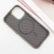 Чохол TPU+PC Carbon with MagSafe для Apple iPhone 16 (6.1") Grey 319204 фото 7