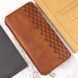 Шкіряний чохол книжка GETMAN Cubic (PU) для Samsung Galaxy S24+ Коричневий 326712 фото 5