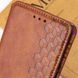 Шкіряний чохол книжка GETMAN Cubic (PU) для Samsung Galaxy S24+ Коричневий 326712 фото 6