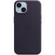 Чохол-накладка Apple iPhone 14 Leather Case with MagSafe - Ink (MPP63) 265214 фото 1