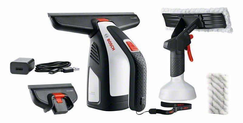 Пилосос Bosch GlassVAC віконний, акумуляторний, 3.6В, 2Аг, контейнер 0.1 Л, 0.7 кг, +насадки і пульв. (0.600.8B7.000) 373448 фото