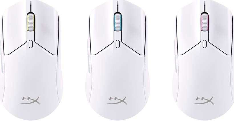 Миша HyperX Pulsefire Haste 2, RGB, USB-A/WL/BT, білий (6N0A9AA) 362925 фото