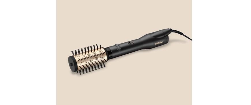 Фен-щітка Babyliss, 650Вт, 2 режими, хол. обдув, кераміка, чорний (AS970E) 373006 фото