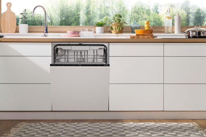 Посудомийна машина Gorenje вбудовувана, 16компл., A+++, 60см, інвертор,Wi-Fi, AquaStop, сенсорн.упр, 3и кошики, білий (GV673D63) 375681 фото