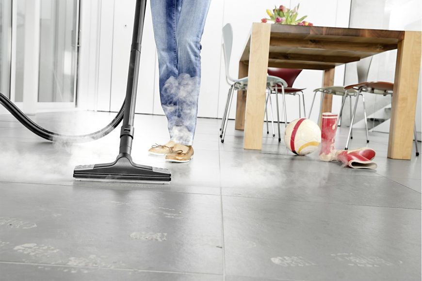 Паропилосос Karcher SV 7, 2200Вт, вологе прибирання, вода -0.45л, HEPA, обробка парою, біло-чорний (1.439-490.0) 373326 фото