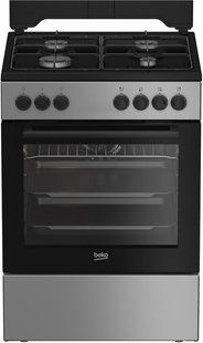 Плита Beko комбінована, 66л, 60x60см, конвекція, сріблястий (FBM62120SD) 374474 фото