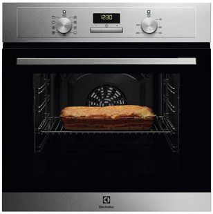 Духова шафа Electrolux електрична, 65л, A, дисплей, конвекція, нерж (EOF3H00BX) 366706 фото