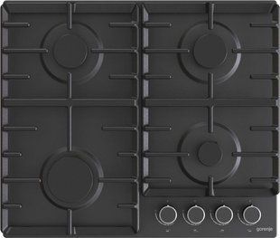 Варильна поверхня Gorenje газова, 60см, чавун, чорний (G642AB) 367713 фото