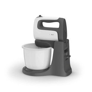 Міксер Tefal стаціонарний Prep'Mix+ Standbowl 500Вт, насадки-4, чаша-пластик, 2.5л, турборежим, біло-сірий (HT464138) 367510 фото