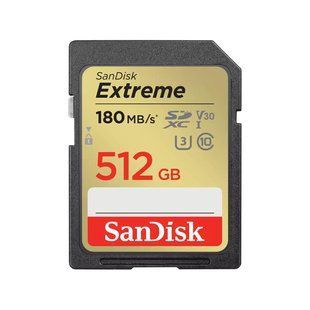 Карта пам'яті SanDisk SD 512GB C10 UHS-I U3 R180/W130MB/s Extreme V30 (SDSDXVV-512G-GNCIN) 374200 фото