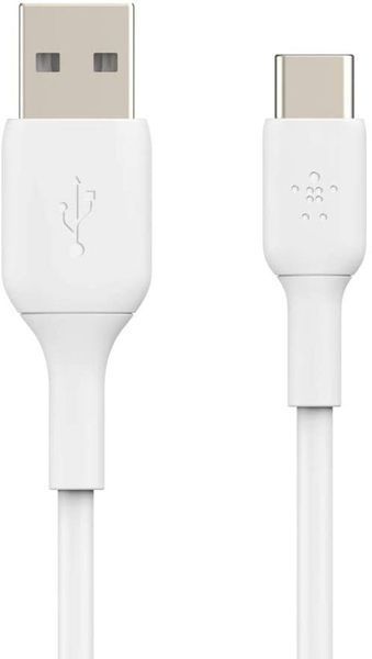 Кабель USB-A > USB-C заряджання/синхронізації Belkin 2м, 15Вт, Type-C, PVC, білий (CAB001BT2MWH) 369161 фото