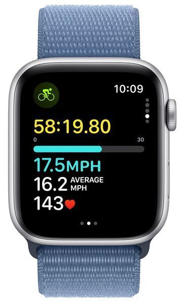 Смарт-годинник Apple Watch SE2 2023 40mm GPS Silver Aluminum Case With Winter Blue Sport Loop MRE33 278291 фото