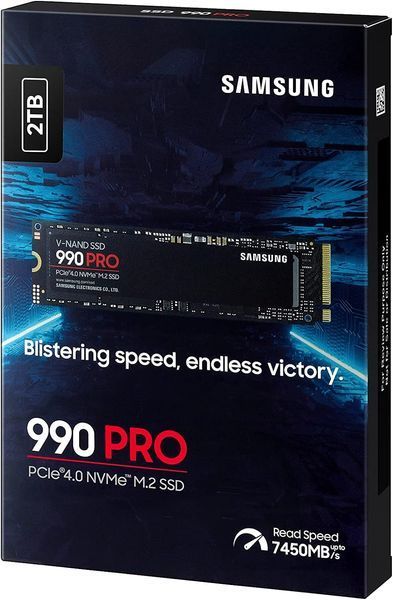 Накопичувач SSD Samsung M.2 2TB PCIe 4.0 990PRO (MZ-V9P2T0BW) 372004 фото
