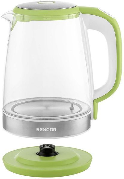 Електрочайник Sencor 2л, Strix, скло, 5 темп.реж, салатовий (SWK2197GG) 371600 фото