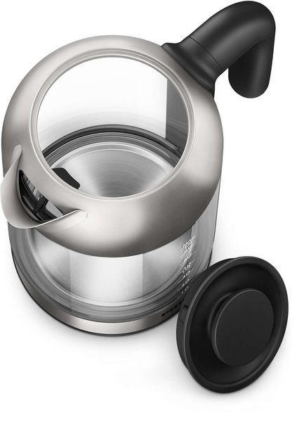 Електрочайник Philips Series 5000 1.7л, скло, чорно-сріблястий (HD9339/80) 373130 фото
