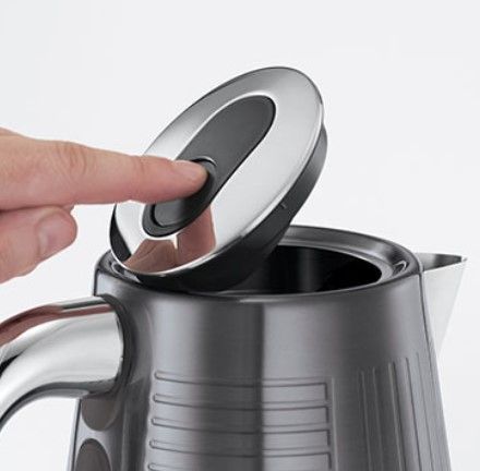 Електрочайник Russell Hobbs Geo Steel, 1.7л, метал, чорний (25240-70) 380977 фото