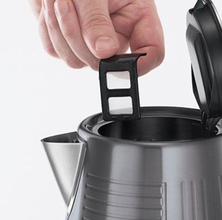 Електрочайник Russell Hobbs Geo Steel, 1.7л, метал, чорний (25240-70) 380977 фото