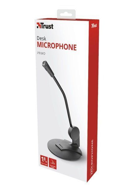 Мікрофон комп&rsquo;ютерний Trust Primo Desk, Omni, 3.5 Mini Jack, 1.78м, чорний (21674_TRUST) 363325 фото