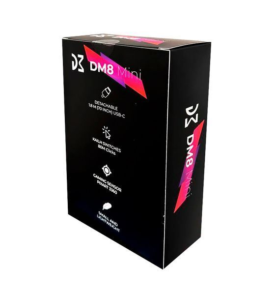 Миша ігрова Dream Machines DM8 Mini USB Black (DM8_MINI) 363101 фото