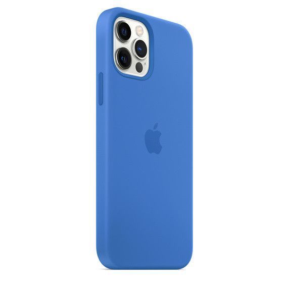 Чохол Silicone Case Full Protective (AA) для Apple iPhone 13 Pro Max (6.7") Синій / Capri Blue 241398 фото