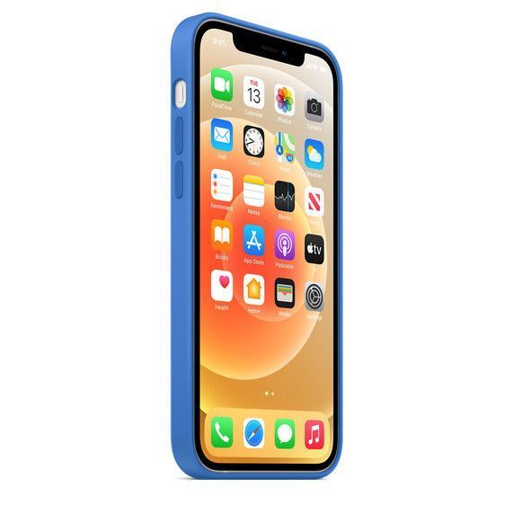 Чохол Silicone Case Full Protective (AA) для Apple iPhone 13 Pro Max (6.7") Синій / Capri Blue 241398 фото