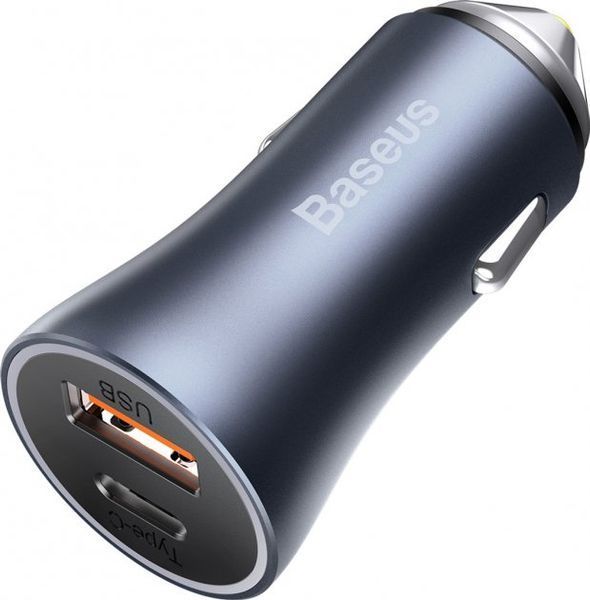 АЗП Baseus Golden Contactor Pro 40W USB + Type-C CCJD-0G (gray) 248260 фото