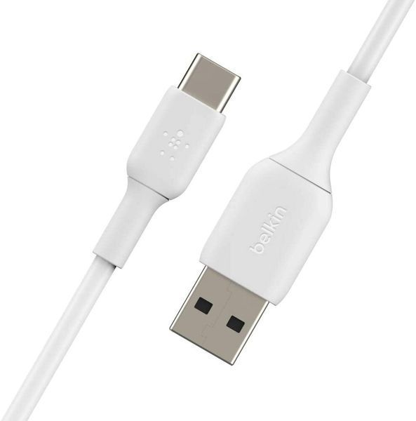 Кабель USB-A > USB-C заряджання/синхронізації Belkin 2м, 15Вт, Type-C, PVC, білий (CAB001BT2MWH) 369161 фото
