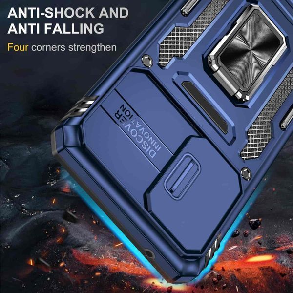 Ударостійкий чохол Camshield Army Ring для Samsung Galaxy A53 5G Синій / Navy 256182 фото