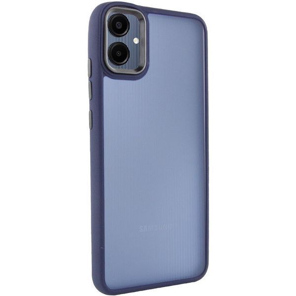 Чохол TPU+PC Lyon Frosted для Samsung Galaxy A06 Navy Blue 323245 фото