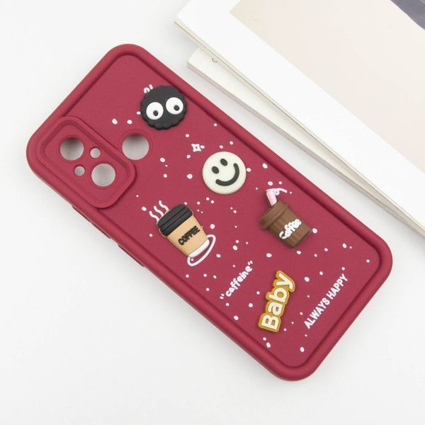 Чохол TPU Toys Case для Xiaomi Redmi 12C / Poco C55 Red / Always Happy 329574 фото