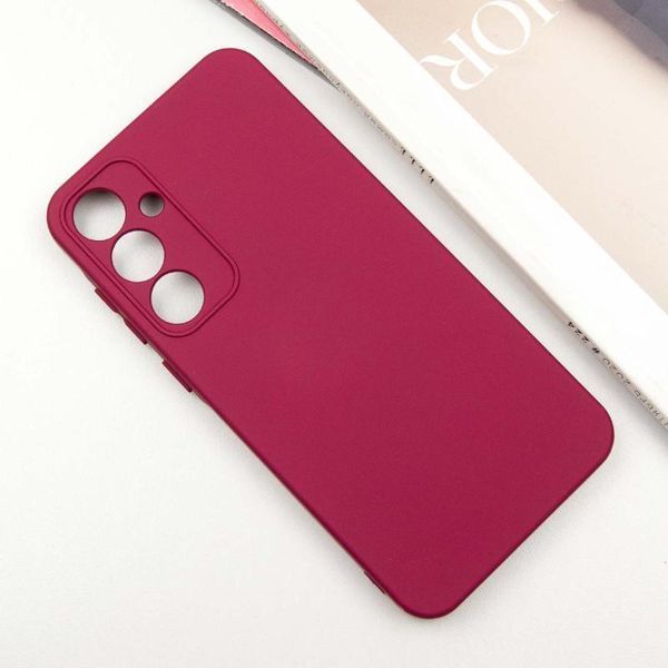Чохол TPU GETMAN Liquid Silk Full Camera для Samsung Galaxy S24 Бордовий / Marsala 397577 фото