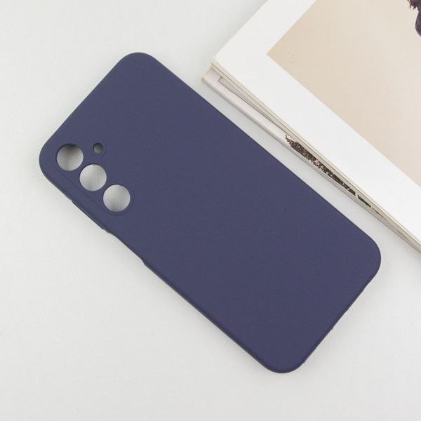Чохол Silicone Cover Lakshmi Full Camera (AAA) для Samsung Galaxy A35 Темно-синій / Midnight blue 316600 фото