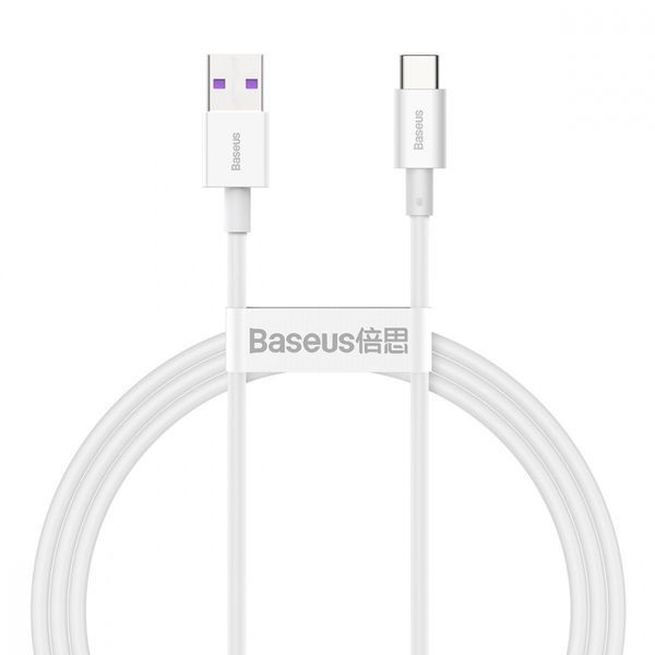 Кабель Baseus Superior Series Fast Charging Type-C 66W (1m) (CATYS-02) White 216453 фото