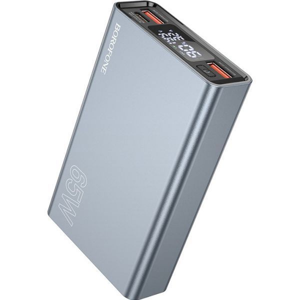 Портативна батарея BOROFONE 15000mAh BJ40 Happy way 65W Metal Gray 308867 фото