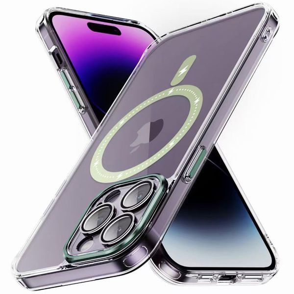 Чохол TPU+PC Colorful with MagSafe для Apple iPhone 13 Pro Max (6.7") Green 273710 фото
