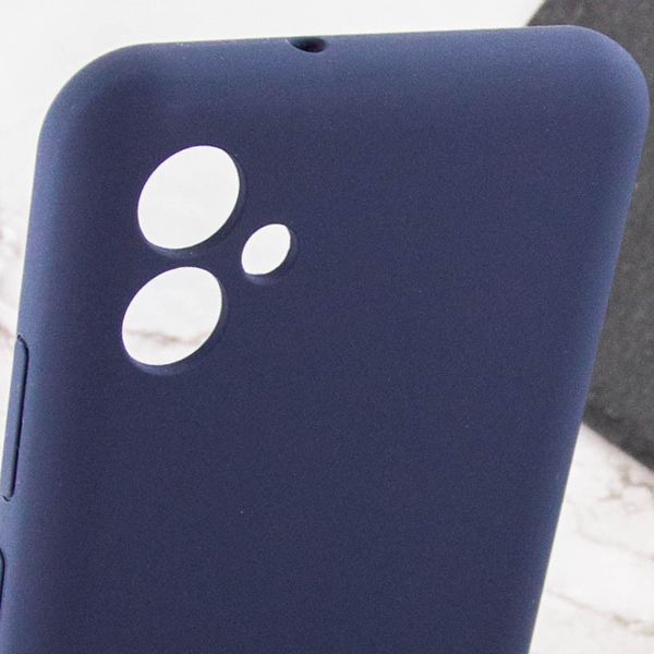 Чохол TPU GETMAN Liquid Silk Full Camera для Samsung Galaxy A04 Синій / Midnight Blue 357143 фото